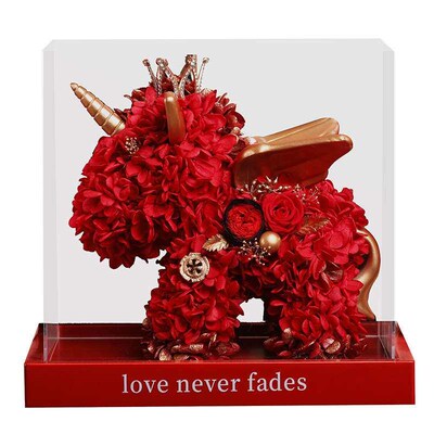 Eternal Flower Unicorn Send Best Friend Lover Valentines Da