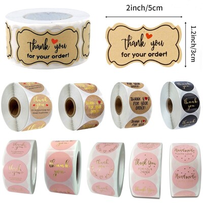 2022Thank You for Your Order Supporting My Business Stickers