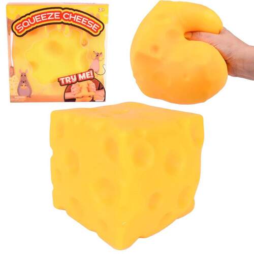 1pc Extra Large Squishy Squeeze Cheese Block Stress Ball toy