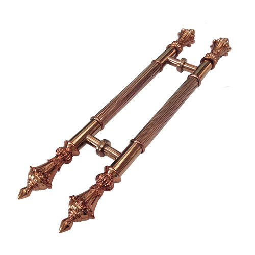 现代玫瑰金大门拉手不锈钢豪华玻璃门红古铜拉手欧式木门把手