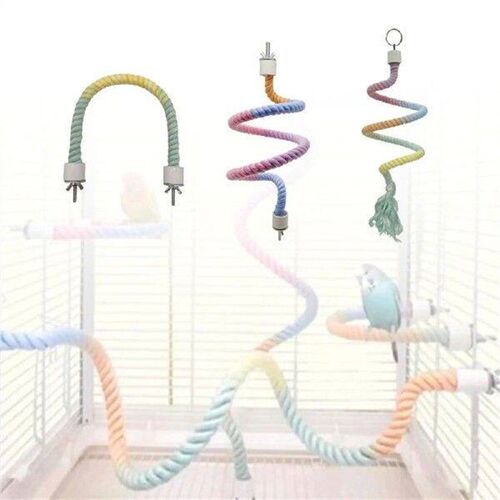 Bird Rope Toy Flexible Parrot Climbing Rope for Finches