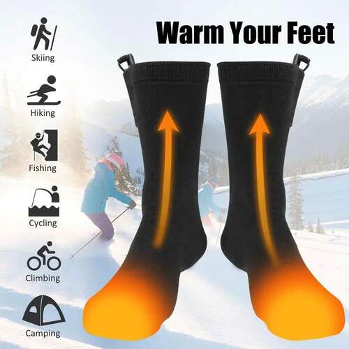 Electric Socks for Men Rechargeable USB Electric Heated Sock