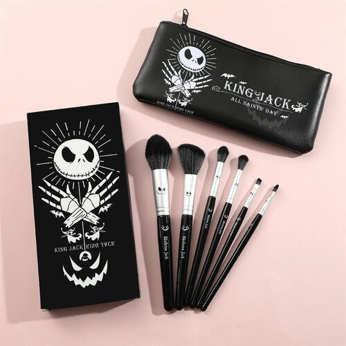 Christmas Eve Fright 6 Black Brushes Jack Skull Makeup Brush