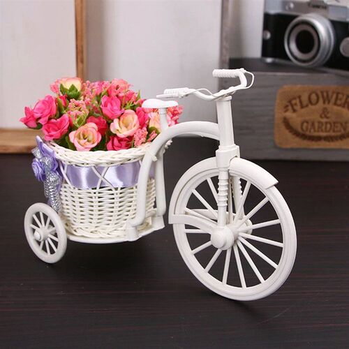 Tricycle Shaped Flower Basket Wedding Party Ceremony Decorat