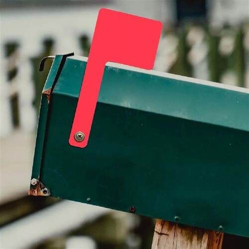 Mail Box Banner Acrylic Mailbox Flag Signal Heavy Duty
