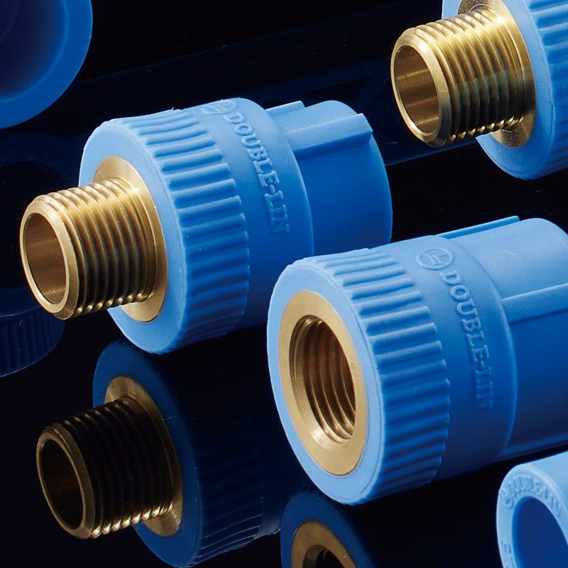 达柏林进水管路焊接分分1寸接口PPR管道连接配件预埋管黄铜嵌件