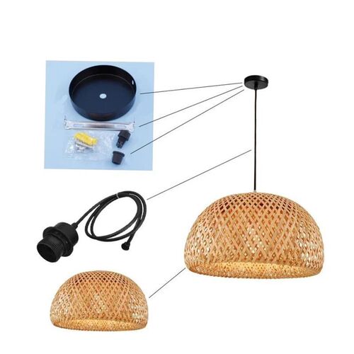 Bamboo Hanging Lamp Pendant Ceiling Light Rattan Wicker Lust