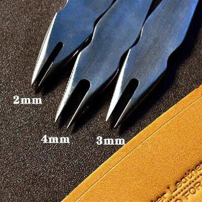 2/3/4mm Stainless Steel Isometric Gauge Tool DIY Leather