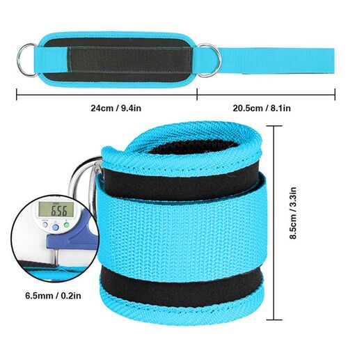 Fitness Ankle Straps Adjustable Ankle Support Padded Cuff Hi