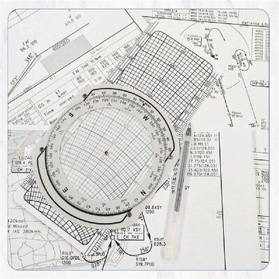 Aviation Ruler Aviation Plotter Lightweight And Portable
