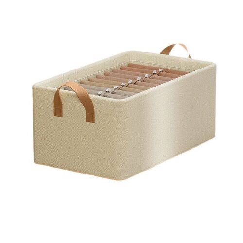 Fabric folding storage box with steel frame, suitable for un