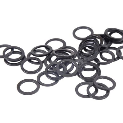100x Black Skateboard Truck Axle  Washer  Ring Repair Rebuil