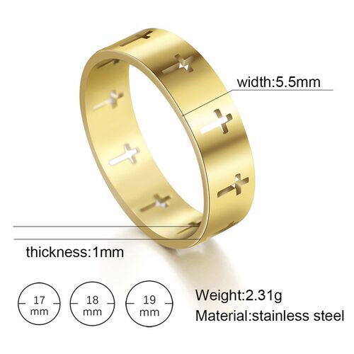 COOLTIME Stainless Steel Couple Rings Silver Color Supernatu