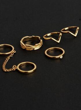 6pcs set finger ring Fashion women Accessory joint rings