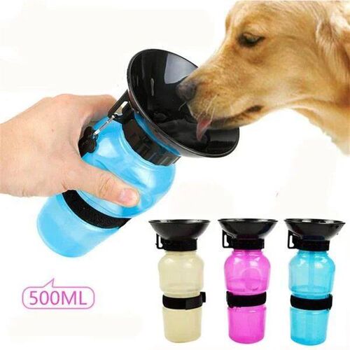 500ml Outdoor Portable Pet Dog Water Bottle Extrusion Large