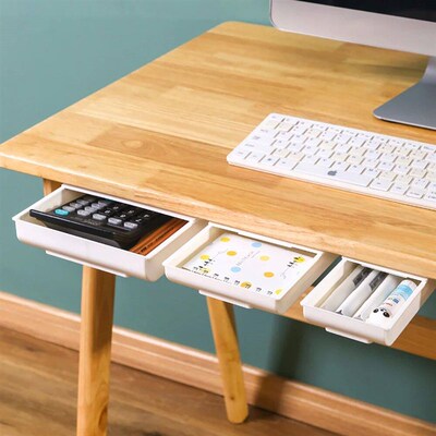 Desk Organizers Storage Drawer Self-adhesive Storage Box Off