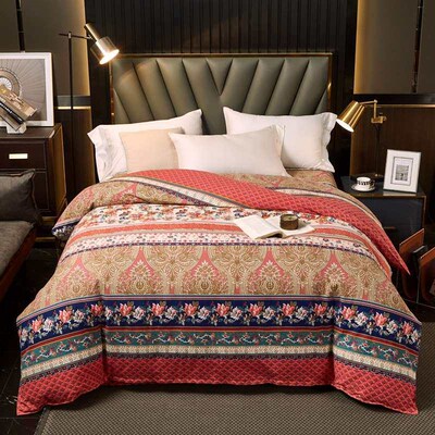Autumn and winter thickened cotton sanding quilt cover singl
