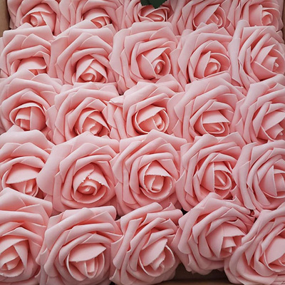 10/20/30 Heads 8CM Artificial PE Foam Rose Flowers Bride Bou