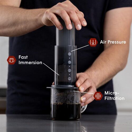 French Press Coffee Maker Pourover Espresso Travel Camping