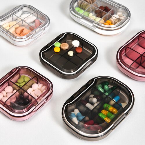 Portable medicine box medicine storage box 7 days multi grid