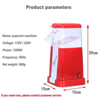 Oil free Small Popcorn Maker mini Electric popcorn machine