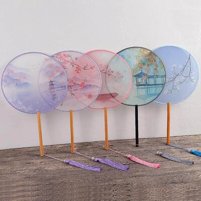 Chinese souvenir China traditional fans young lady gifts