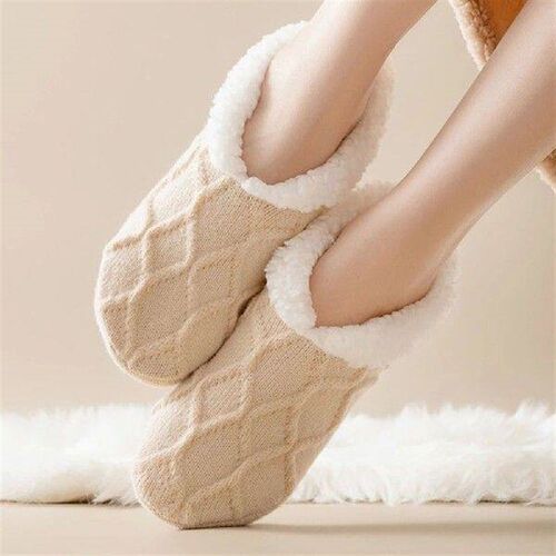 Winter Indoor Home Slippers Socks Non Slip Fuzzy Floor