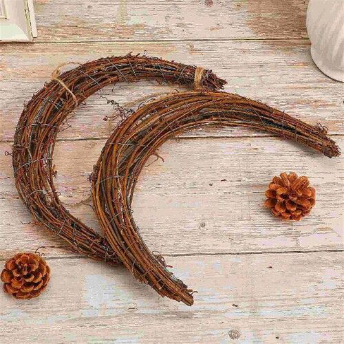 2 Pcs Decorate Rattan Garland The Ring Wedding Decorations