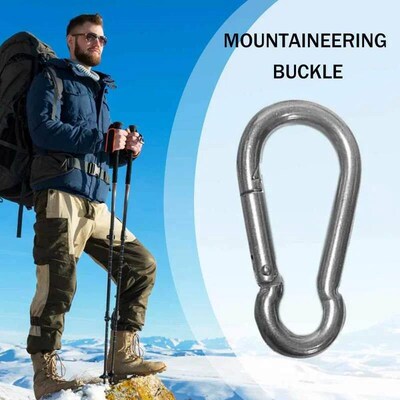 1/10Pcs Mini Alloy Spring Carabiner Snap Hook Carabiner Clip