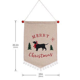 1PC Christmas party decoration hanging flags hanging cloth