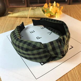 New Fashion Women Hairband Classic Lattice Headband Adult Wa