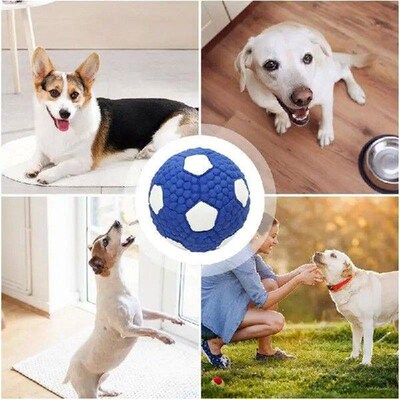 Dog Squeaky Teething Ball Funny Puppy Teeth Cleaning Sound