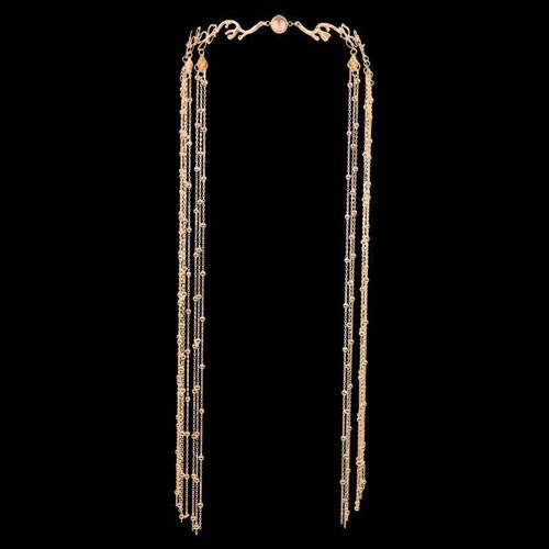 1PC Fashion Shiny Head Chain Rhinestone Long Tassel Hair Orn