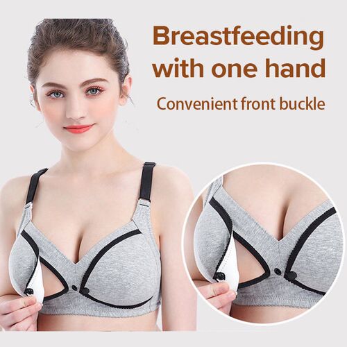Cotton Nursing Bra Summer Breathable Breastfeeding Bras for