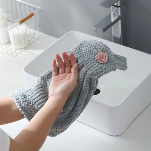 Hanging Hand Towels Thick Coral Velvet Absorbent Dishcloths