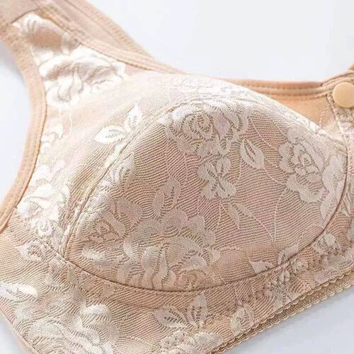 Women Front Button Bra Plus Size Thin Bralette Lingerie Moth