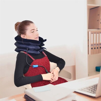 Air Inflatable Cervical Collar Neck Traction Tractor Support