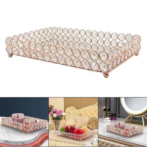 Decorative Mirrored Fruit Tray Multipurpose for Wedding
