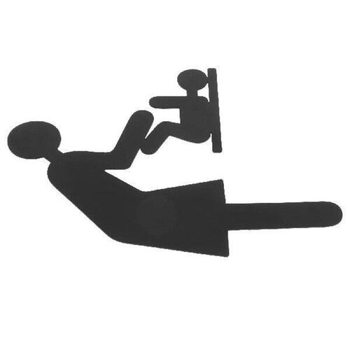 Diaper Changing Sign Public Toilet Restroom Door for