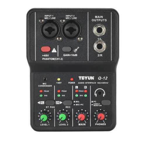 Teyun Portable Audio Interface Professional Mini External So