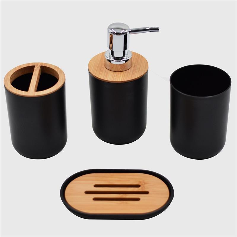 Bathroom Accessories Set Soap Dispenser Bottle Dish Washroom图片