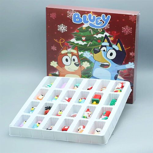 24pcs Set Dog Figure Christmas Advent Calendar Blind Box Bir