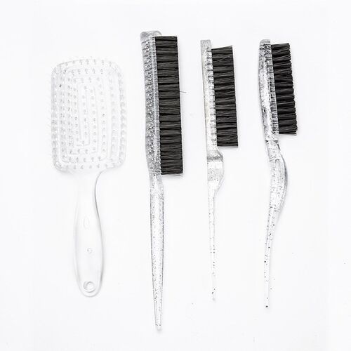 Transparent Large Arcshaped Prismatic Brush Small Return Com