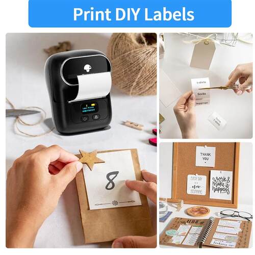 M110 Mini Portable Thermal Printer Self-Adhesive er Label Ma