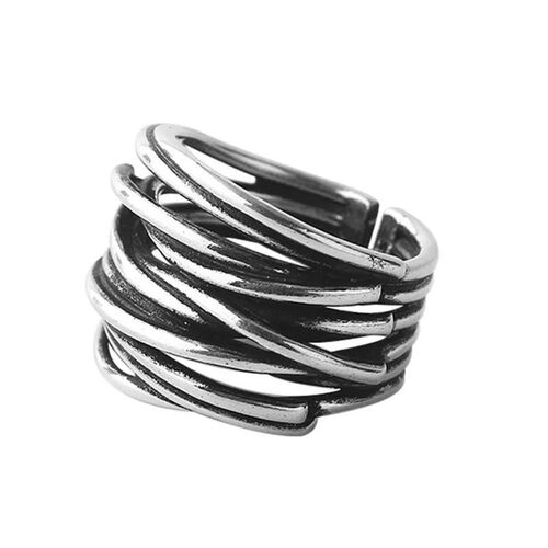 Fashion Luxury Geometric Adjustable Open Rings For Women Jew
