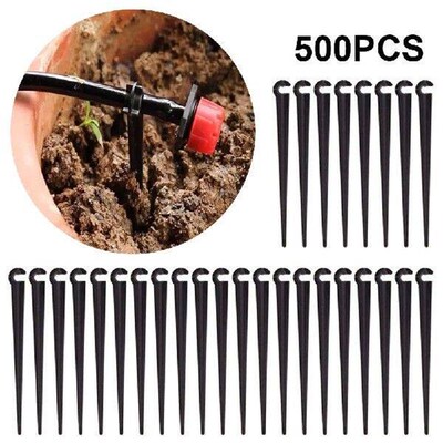 500Pcs Irrigation Drip Support Stake Tubing Hose Holder