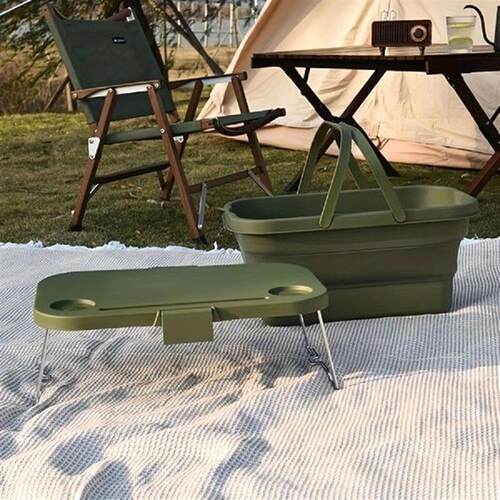 Sturdy & Spacious Foldable Picnic Basket With Safety Lid -