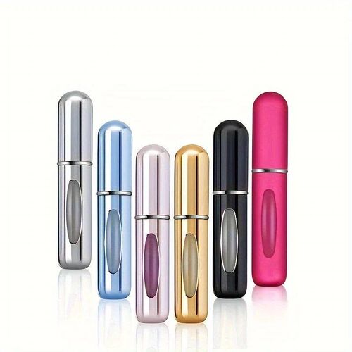 6 Portable Spray Bottles Travel Size 5ml Self-Priming Bottom