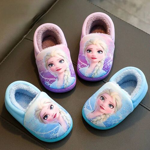 Princess Sofia Elsa Winter Childrens Cotton Slippers Girls
