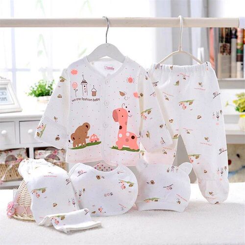 5Piece Spring Fall Newborn Outfit Baby Girls Boys Clothes Ca